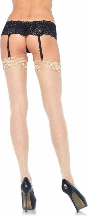 Produktbild Leg Avenue Sheer Stockings With Backseam Nude (One Size)