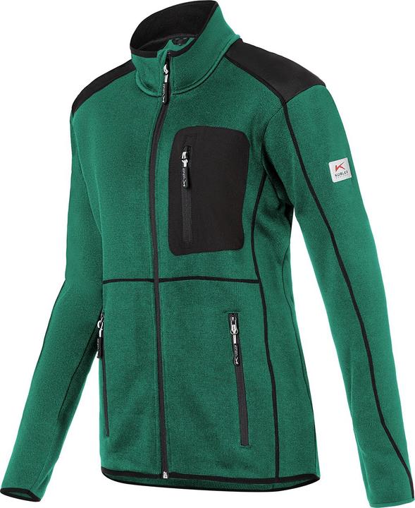 Image du produit Kübler Cardigan femme vert mousse/noir Forme 1444 Taille L (L)