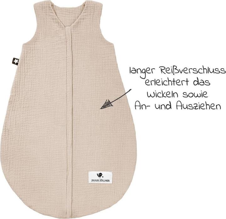 Produktbild Julius Zöllner Schlafsäcke Sommerschlafsack Musselin - Sand - (0.5 TOG)