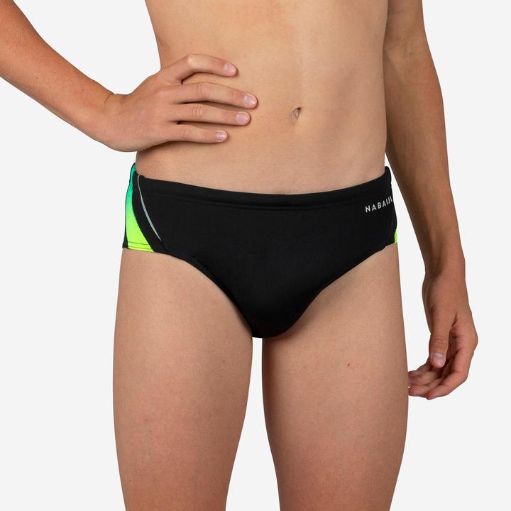 Produktbild Nabaiji Badehose Slip Jungen - 900 Yoke Grad grün (8, 9, 10)