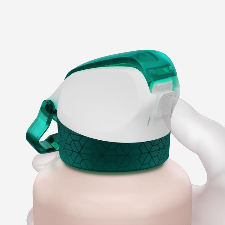 Quechua Bottiglia da 0,6 l con cannuccia a sgancio rapido in alluminio - 900 (0.60 l)