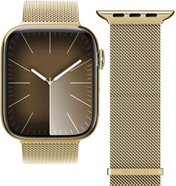 Produktbild Vonmählen Milanese-Armband 2 für Apple Watch 42 44 45 49 mm gold (Edelstahl)