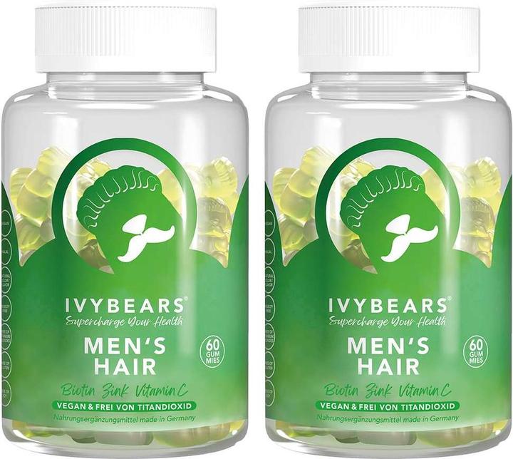 Produktbild IVYBears Haarvitamine für Männer 2er Pack (2 Stück, Gummies, 300 g)