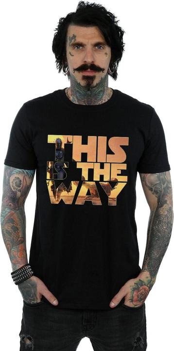 Produktbild Star Wars The Mandalorian The Way Poster Text TShirt (4XL)