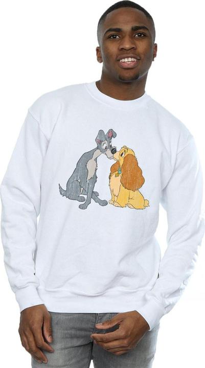 Immagine prodotto Disney Lady And The Tramp Distressed Kiss Felpa Uomo (S)