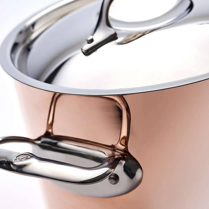 Image du produit de Buyer Inocuivre Casserole avec couvercle (24 cm, Casserole, Cuivre)