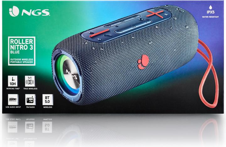 Image du produit NGS Trottinette nitro 3 blue (10 h, Fonctionnement sur batterie)