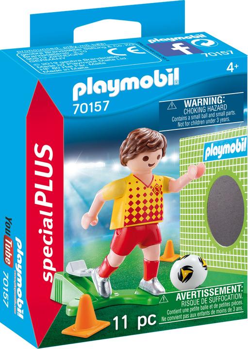 Produktbild Playmobil Fussballspieler mit Torwand (70157)