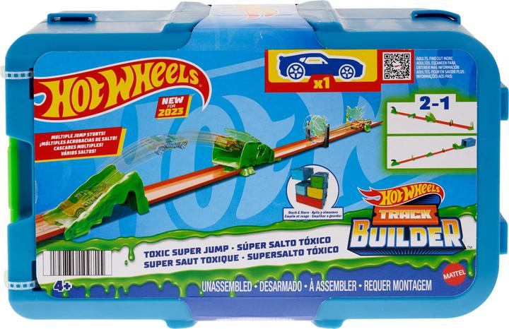 Hot Wheels Track Builder - Boîte Super Saut Toxique
