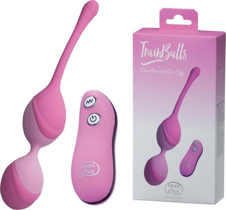 Actual product image Minds of Love TrainBalls Vibro Remote Duo Egg pink