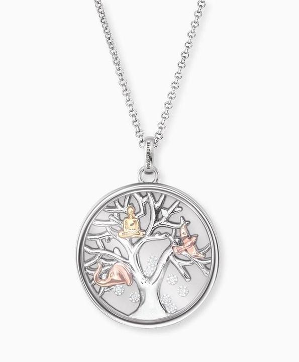 Produktbild Engelsrufer Lebensblume Herz Halskette (925er Silber, 50 cm)