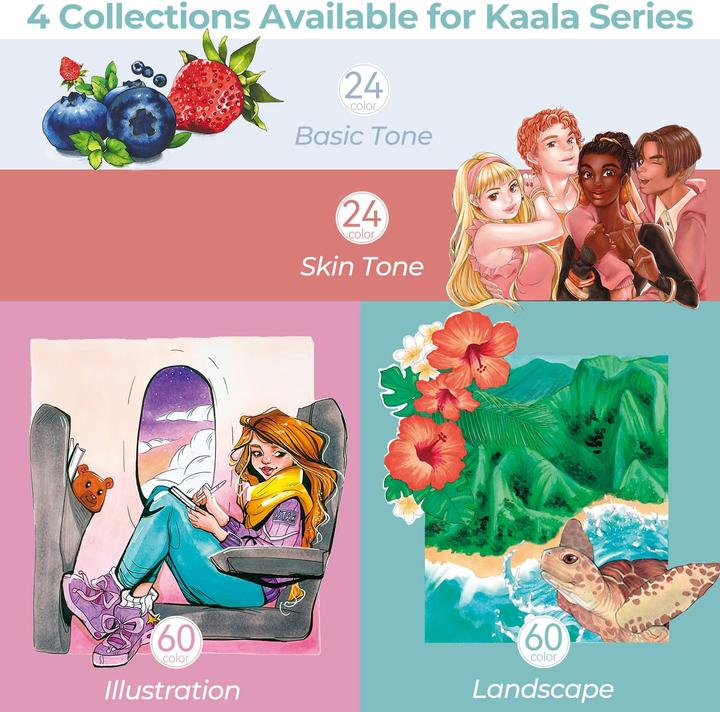 Actual product image Ohuhu Kaala (Multicoloured, 60 x)