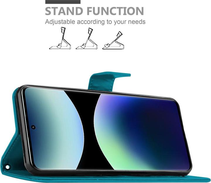 Produktbild Cadorabo Hülle für Xiaomi RedMi Note 14 Pro Plus 5G mit Blumen Muster (Xiaomi Redmi Note 14 Pro 5G)