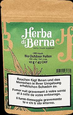 Immagine prodotto Herba di Berna CBD Hash BIO Polline all'aperto (3 g, Esterno)