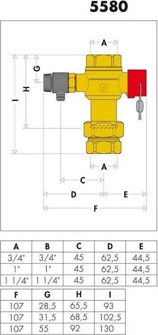 Immagine prodotto Caleffi Valvola a cappuccio 3/4inchx3/4inch