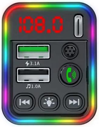 Image du produit PhoneLook Bluetooth-Empfänger F19 Auto-Audio-Receiver MP3 Player FM mit Dual-USB und LED