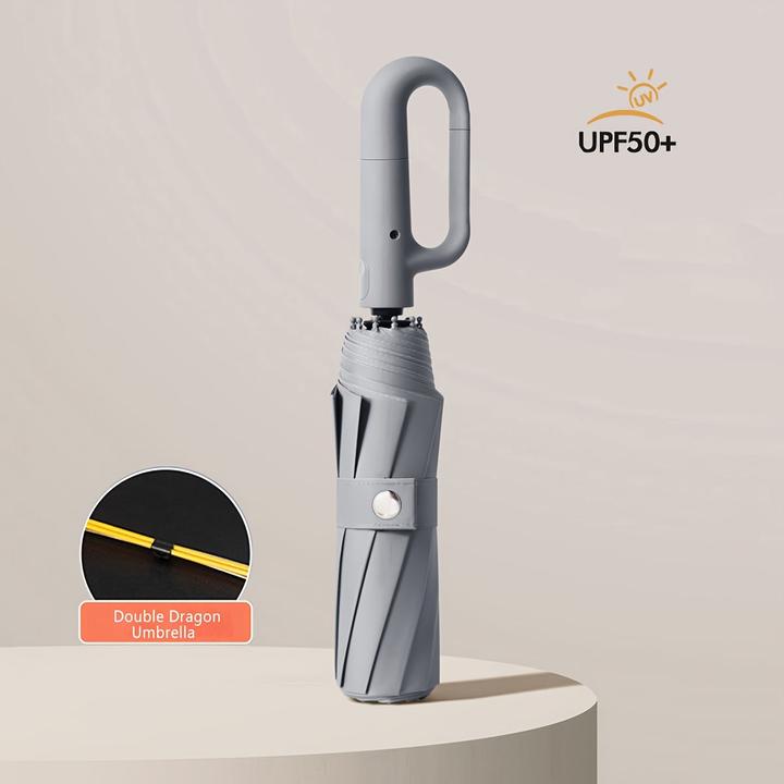 Produktbild Alopini Tragbare grosse automatische Regenschirm mit Schnalle für beide sonnigen und regnerischen Tag