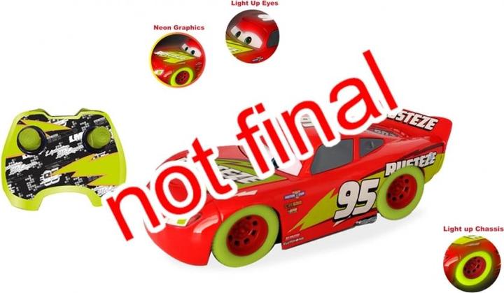 Actual product image Jada RC Lightning McQueen Glow Racers 1:14