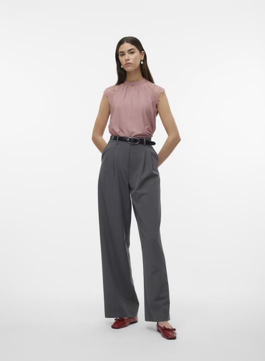 Actual product image Vero Moda Vmmilla Sl Lace Tee Ga (XS)