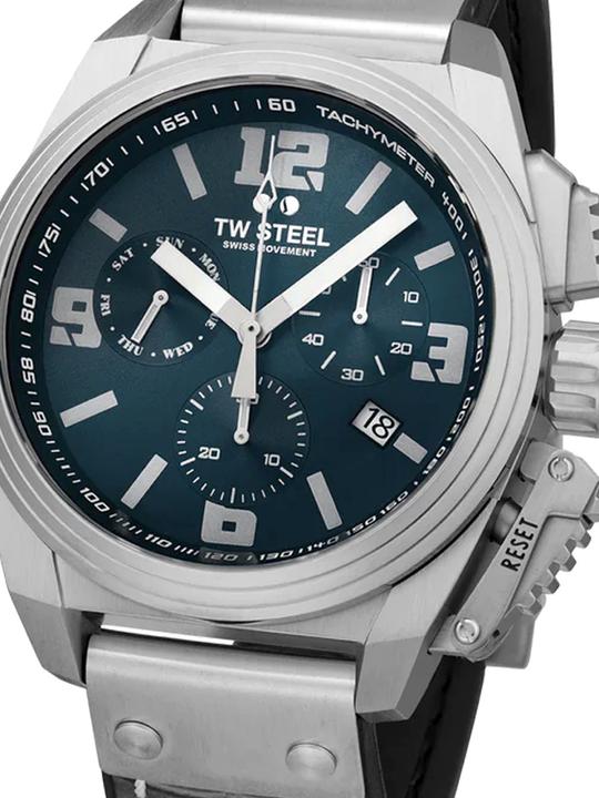Produktbild TW-Steel TW1114 Canteen Herren Chronograph 46mm 10ATM (Chronograph, 46 mm)