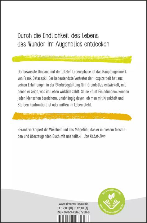 Actual product image Die fünf Einladungen (German, Frank Ostaseski, 2022)