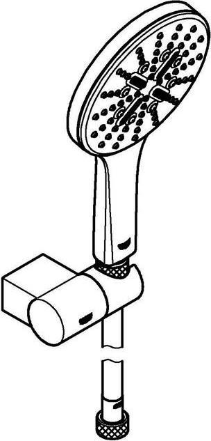 Actual product image Grohe Shower set Rainshower Smartactive 130 (3 Beam types, 9.50 l/min)