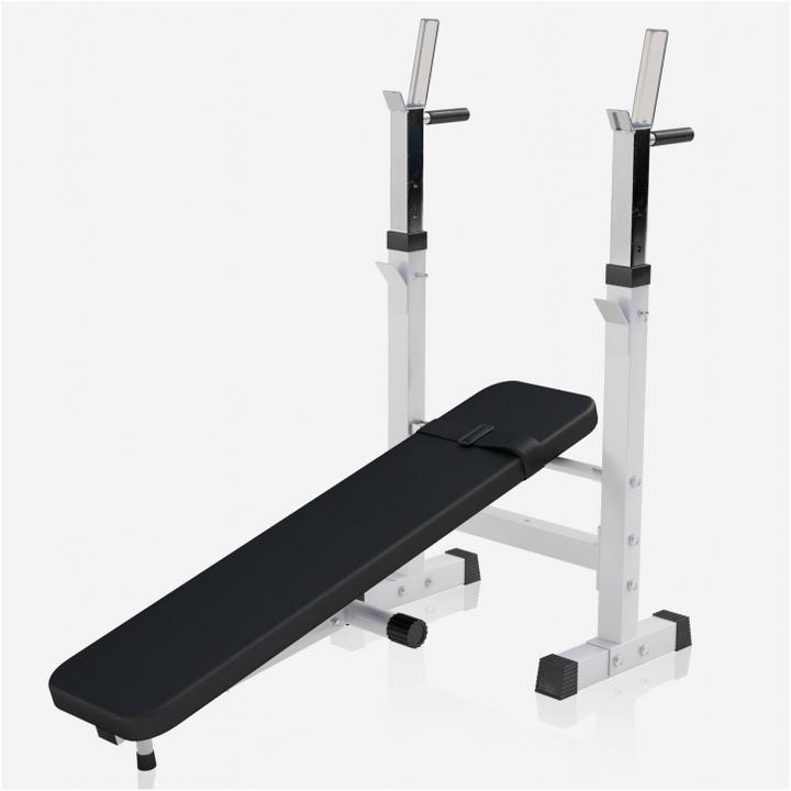 Actual product image Gorilla Sports Weight bench barbell set plastic 38kg-70kg