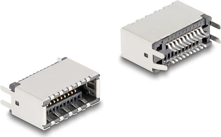 Produktbild Delock USB Typ-E Key A 20 Pin Buchse vertikal zur SMT Lötmon (0.01 m)