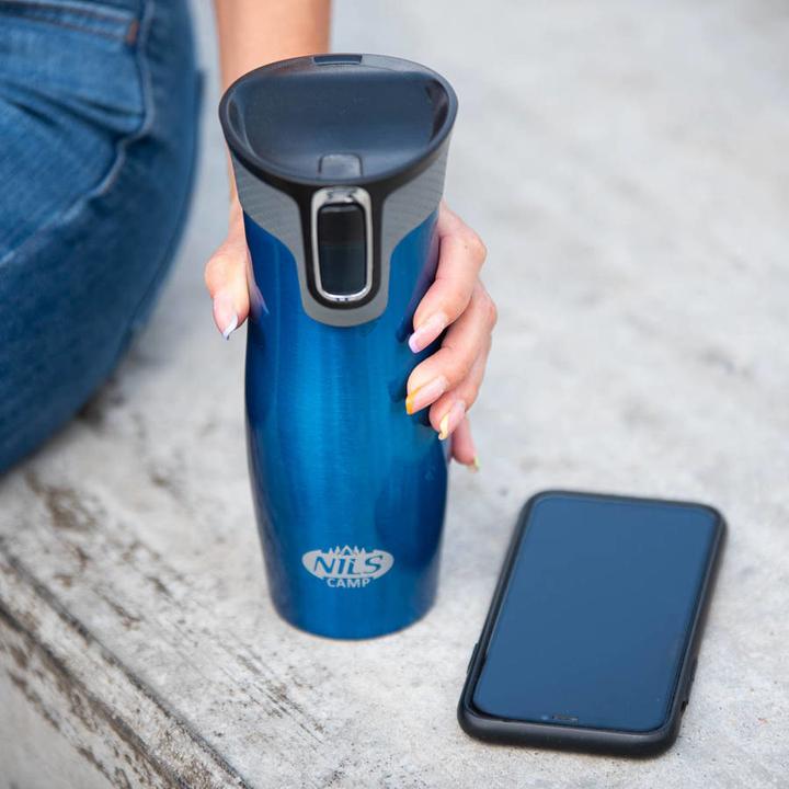 Actual product image Nils NCC03 Blue THERMAL CUP CAMP (0.42 l)