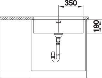 Produktbild Blanco Andano 700-U (Unterbauspüle, 74 cm, 44 cm)