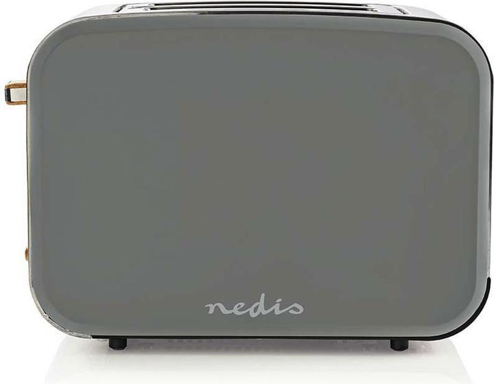 Produktbild Nedis Toaster Soft Touch Serie 2 Steckplätze Bräunungsstufen: 6 Auftaufunktion Grau