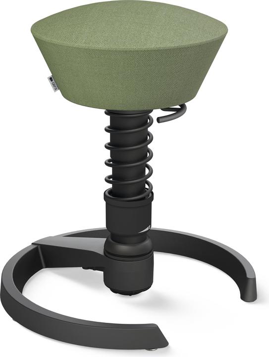 Produktbild Aeris Sitzhocker Swopper 101STBKBK schwarz/grün, mit Gleiter