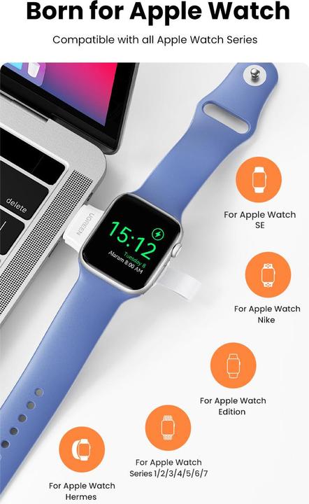 Produktbild Ugreen Magnetisches Ladegerät für Apple Watch USB MFi