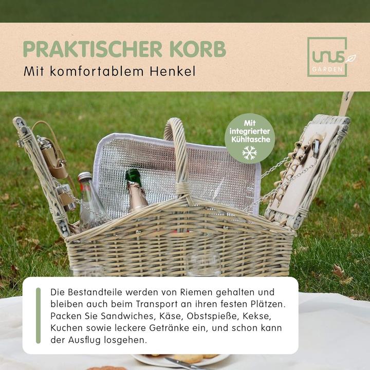 Produktbild Unus Picknick Set mit Kühltasche und Decke für 2 Personen