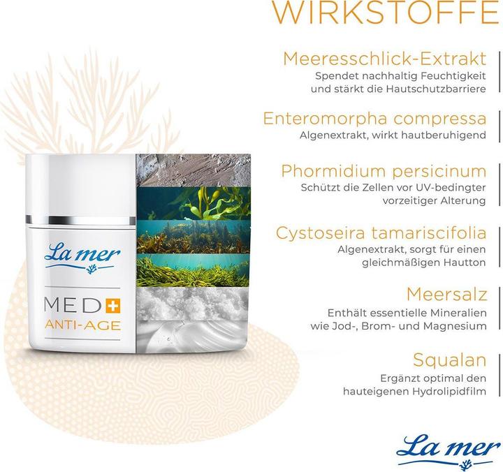 Valeurs nutritives et ingrédients La Mer MED+ Anti-Age Nachtcreme (50 ml, Crème de nuit)