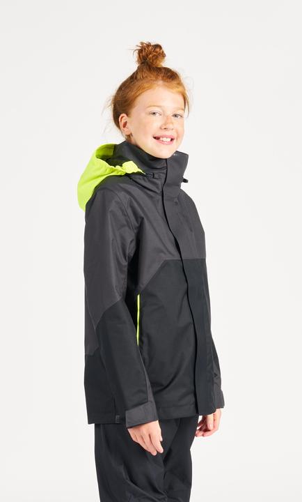 Image du produit Tribord Veste de pluie Veste de voile enfants imperméable au vent - Sailing 300 gris foncé (122)