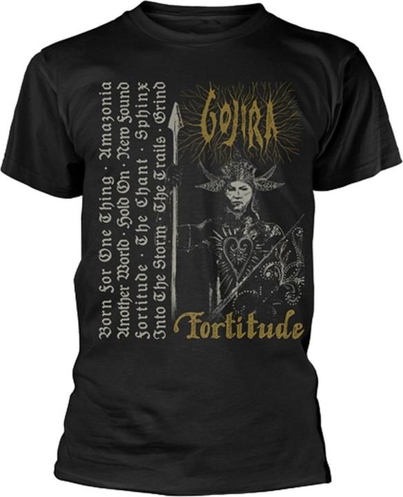 Actual product image Gojira Unisex Adult Fortitude Track List T-Shirt (XL)