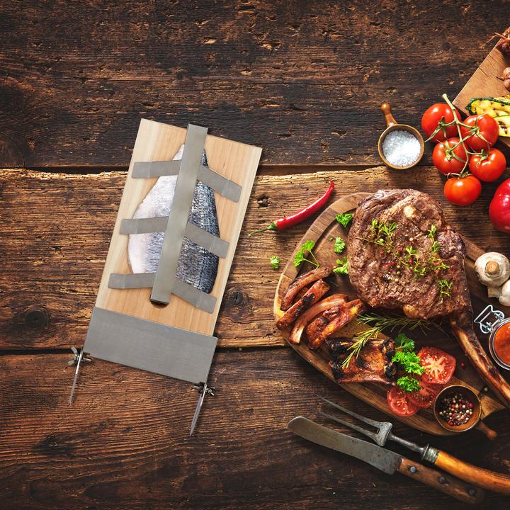 Immagine prodotto Relaxdays Tavola di salmone alla fiamma