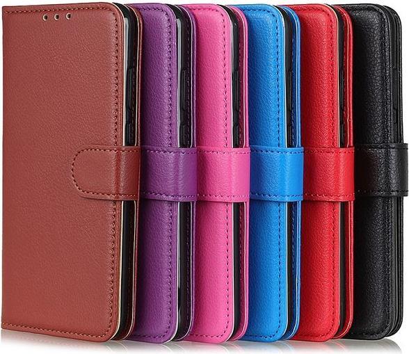 Actual product image MU Classic Litchi Leather Bookcover Series (Samsung Galaxy A12)