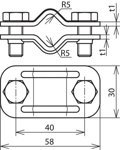 Actual product image Dehn Uni disconnect terminal 459029 NIRO