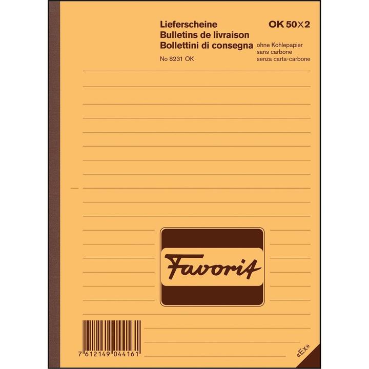 Image du produit Favorit Bons de livraison (100 x)