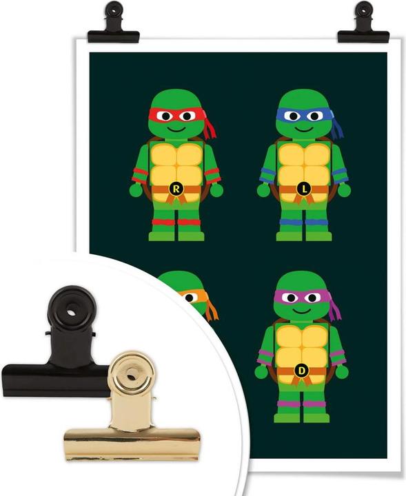 Produktbild Trenddeko Teenage Mutant Ninja Turtles Spielzeug (24 x 30 cm)