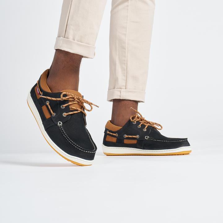 Produktbild Tribord Segelschuhe Herren Leder - Clipper schwarz (40)