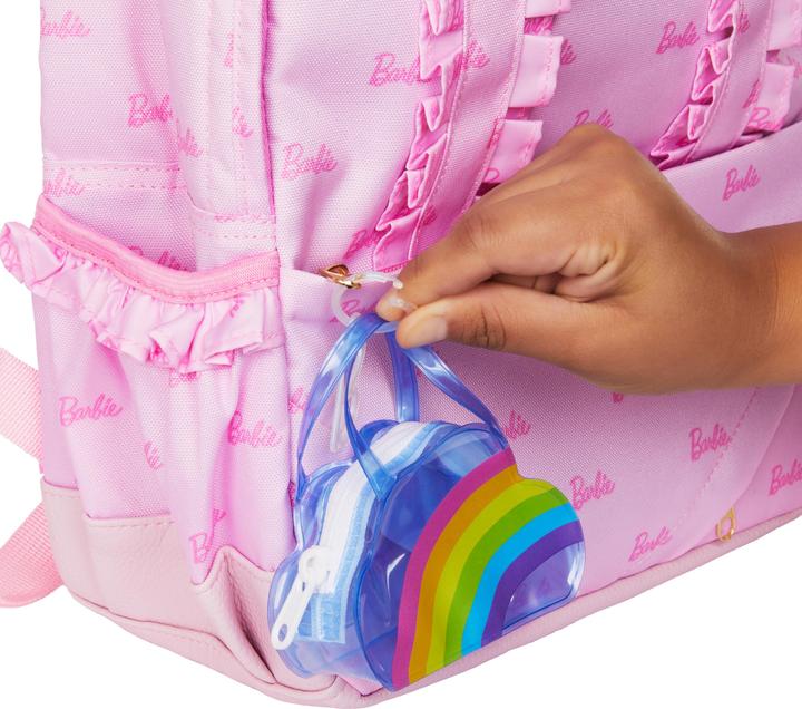 Image du produit Barbie Vêtements de mode et sac de luxe avec accessoires dans un présentoir de comptoir