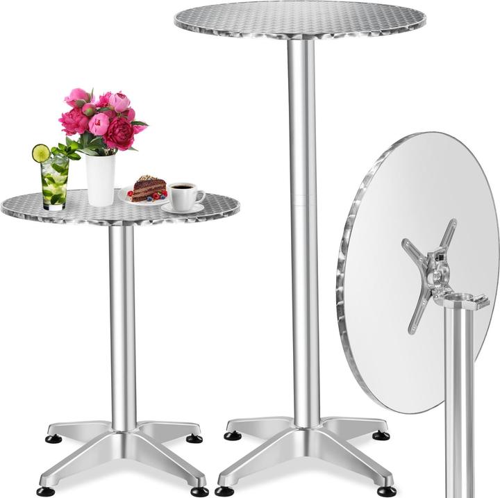 Produktbild tectake Bistrotisch (Ø 60 x 114 cm)