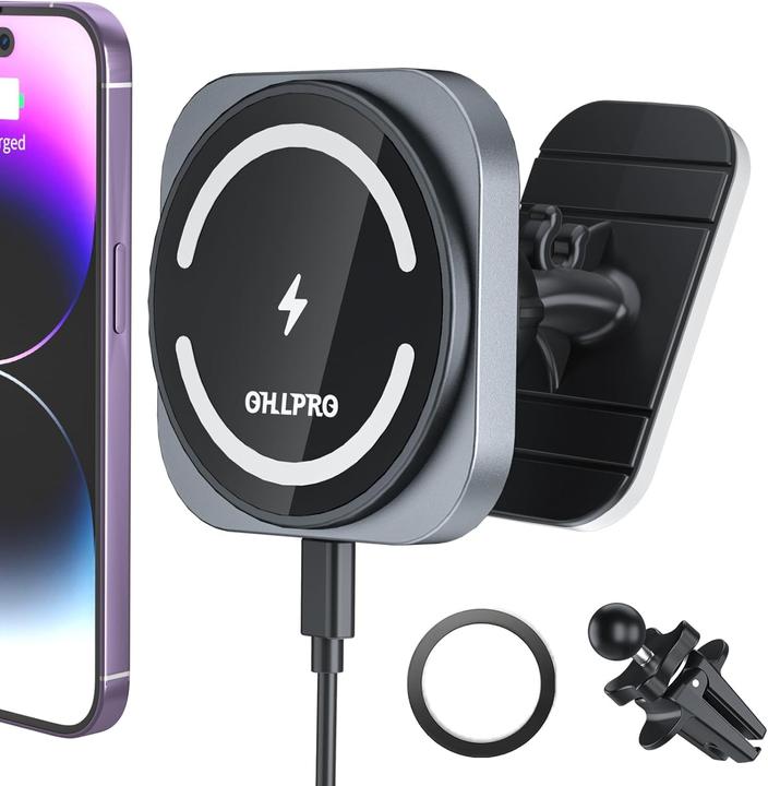 Produktbild Ohlpro Magnetische Autohalterung mit Ladefunktion für iPhone