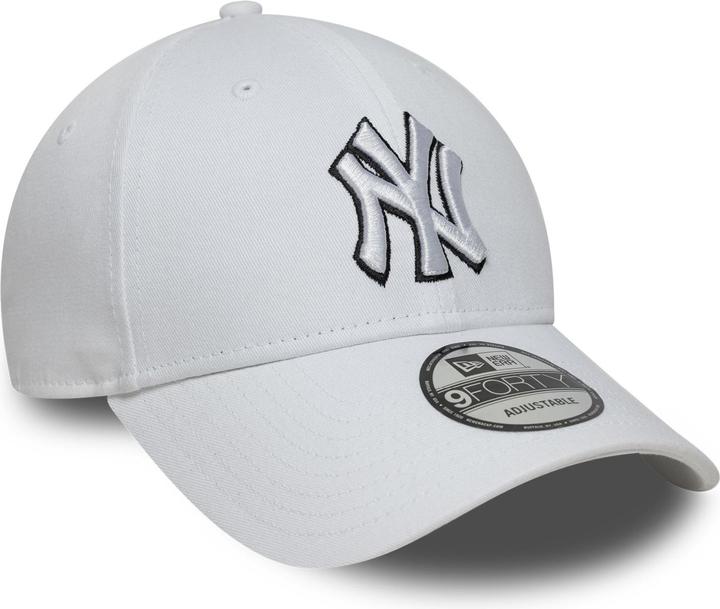New Era 9Forty Strap Cap - OUTLINE New York Yankees weiss