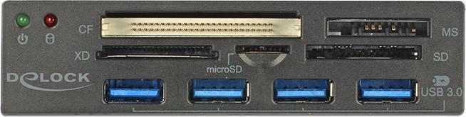 Actual product image Delock 91493 USB 3.0 CardReader 3.5" (4-pin Molex)