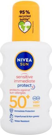 NIVEA Sensitive Protect Sun Allergy (Spray solaire, SPF 50, 200 ml, 150 g)