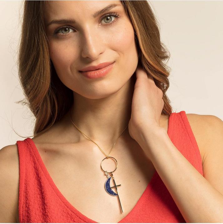 Immagine prodotto Thomas Sabo Ciondolo ciondolo luna blu scuro (Argento)